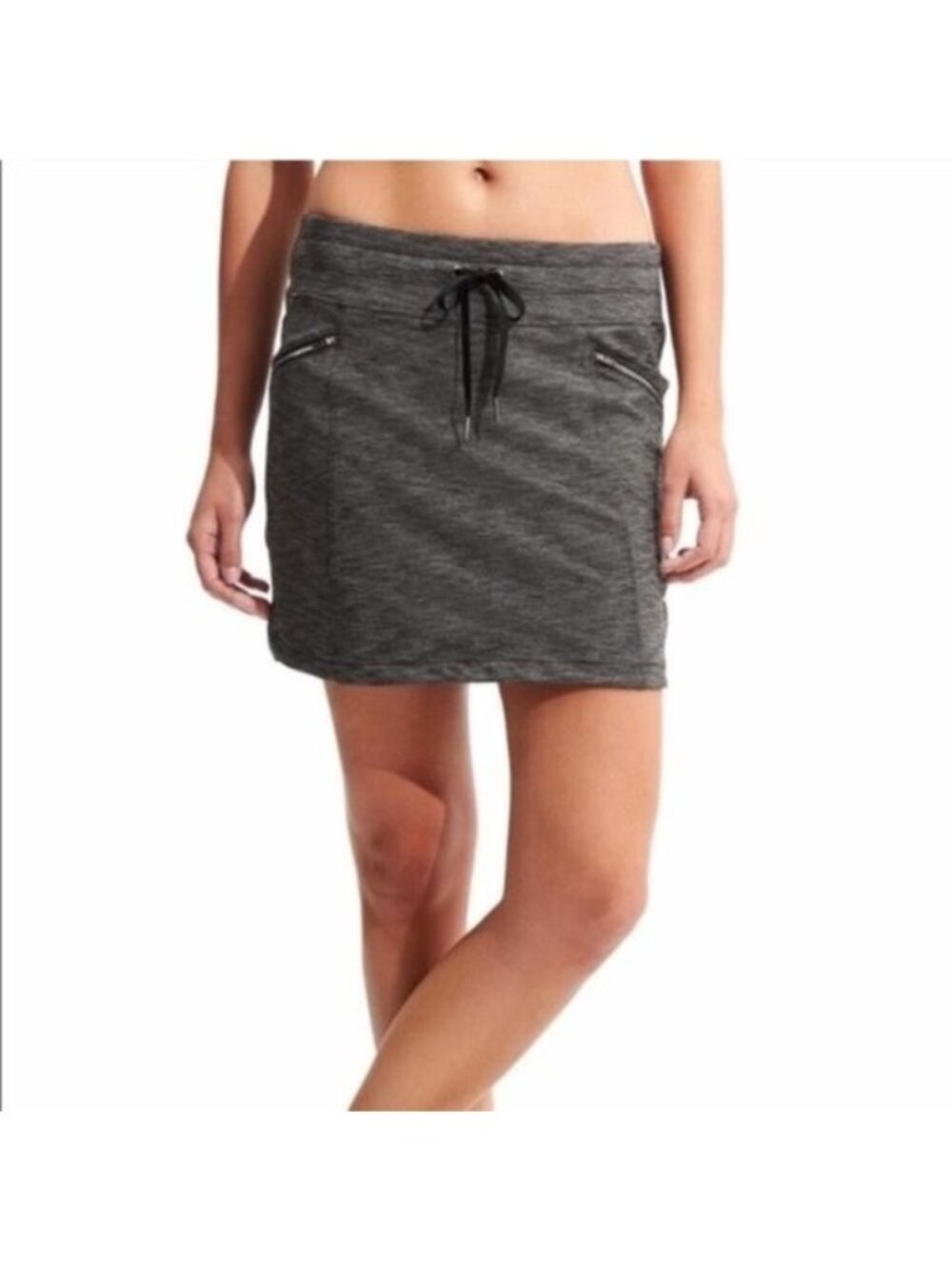 Athleta Women's Size Small S Metro Downtown Skort Skirt Grey Heathered